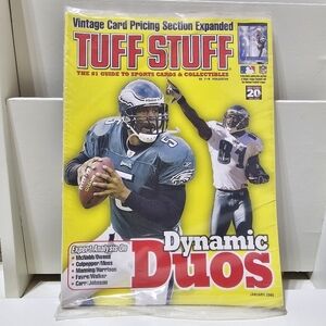 Philadelphia Eagles 2005 Tuff Stuff Sealed Magazine McNabb/Owens front cover